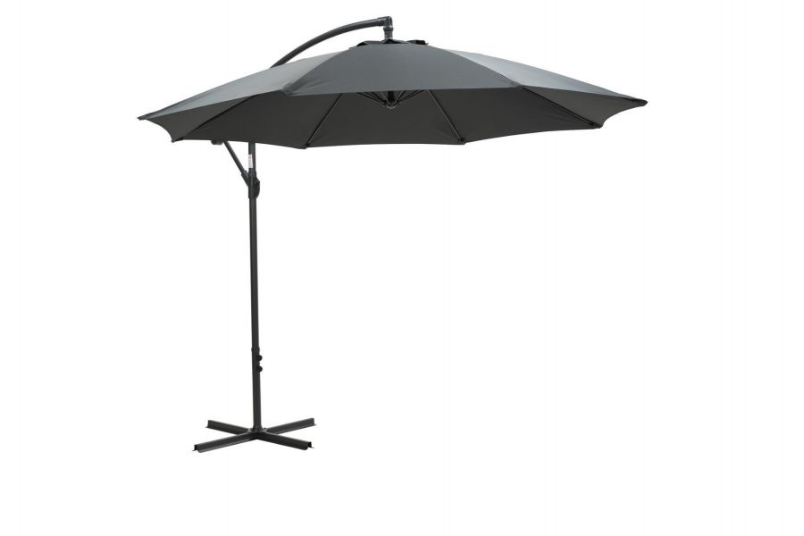 Athene parasol - Ø300 cm - carbon black - dark grey