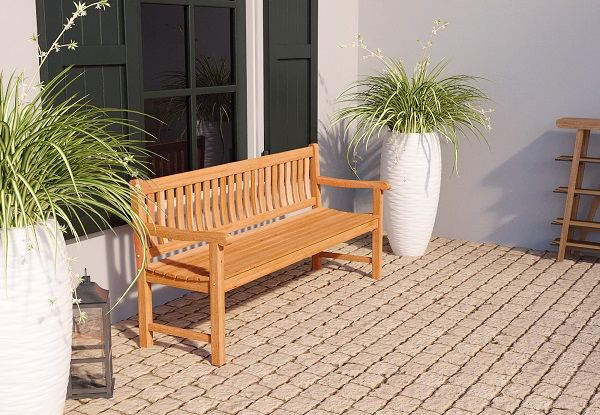 Teak tuinbank Bretagne 120x91 cm