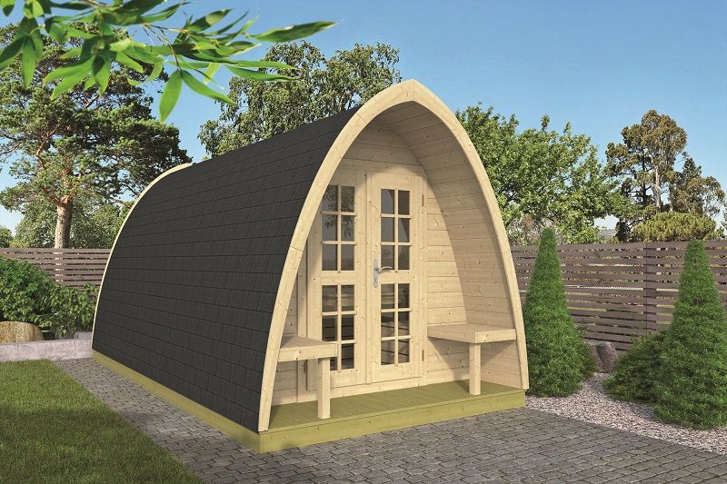 Camping Pod - Blokhut Ovaal 400 233x400 cm