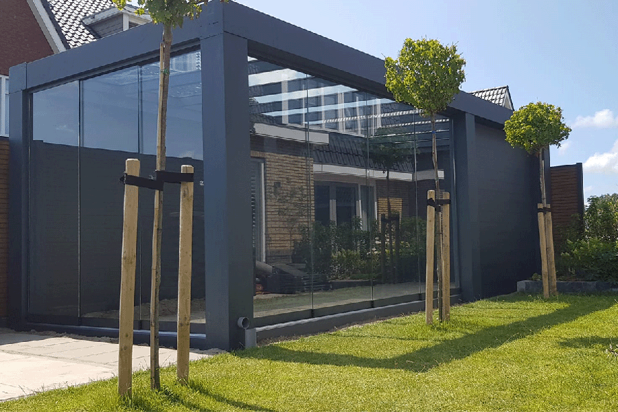 Cube veranda 700x300 cm - glasdak