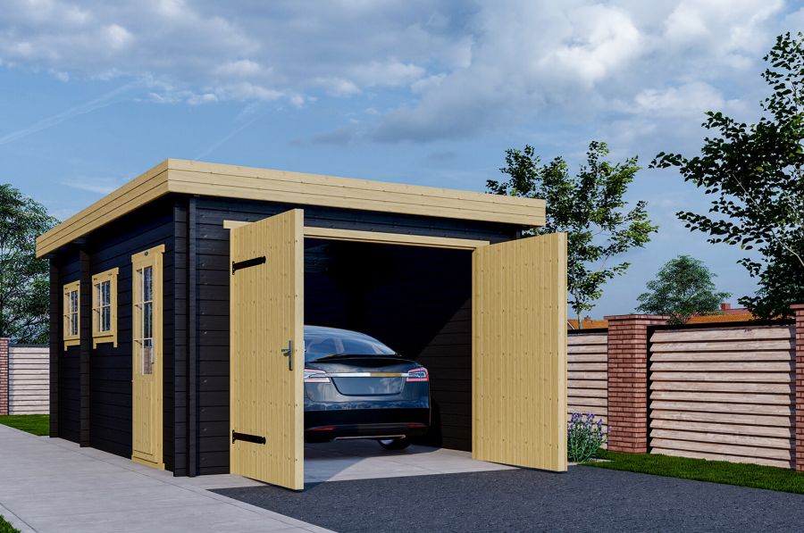 Interflex Garage 3755 375x550 cm - Gecoat plat dak