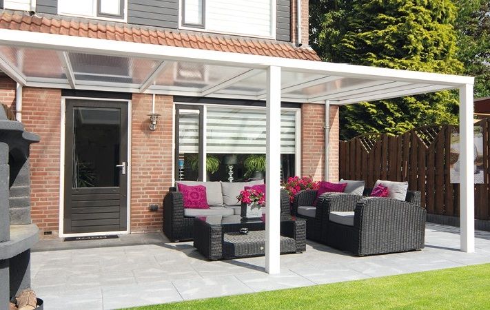 Sunnyroof veranda 400x250 cm - wit of antraciet - polycarbonaat dak