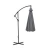 Athene parasol - Ø300 cm - carbon black - light grey