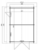 Garage Yarik 380x540 cm plattegrond