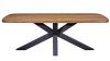 Brighton Teak tafel met aluminium poten - 220x100x75 cm