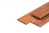 Schuttingplank Hardhout glad geschaafd voorzijde 2x V-groef 1,5x14x395 cm