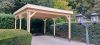 Dubbele carport 600x500 cm plat dak