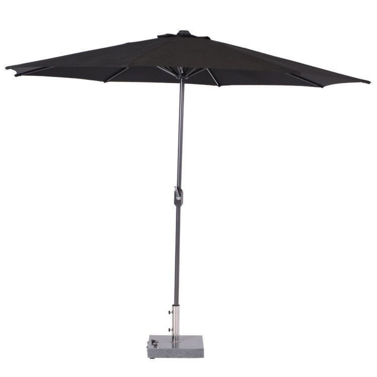 Lotus parasol - Ø300 cm - carbon black - black