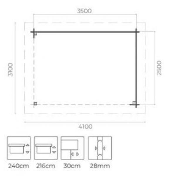 Blokhut Loil - Plattegrond