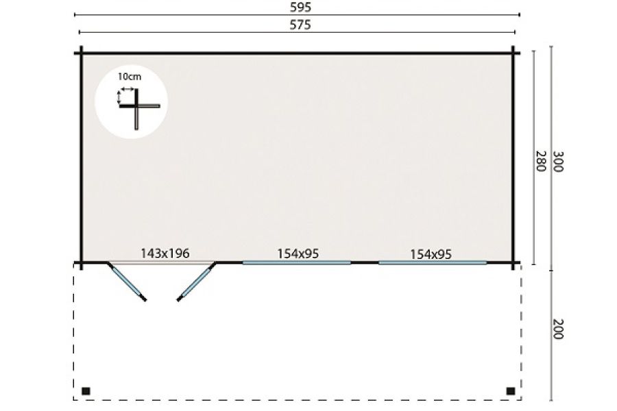 Plattegrond blokhut Piet