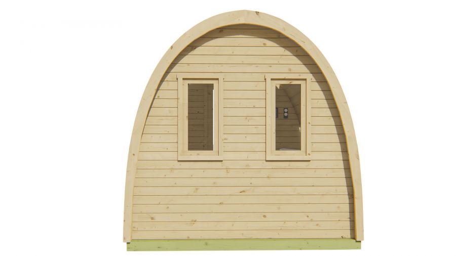 POD sauna Tolva 260x260 cm vurenhout