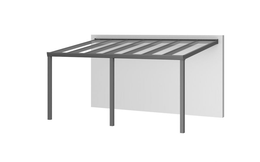 Aluminium aanbouwveranda Velvetline 500x250 cm - Glasdak