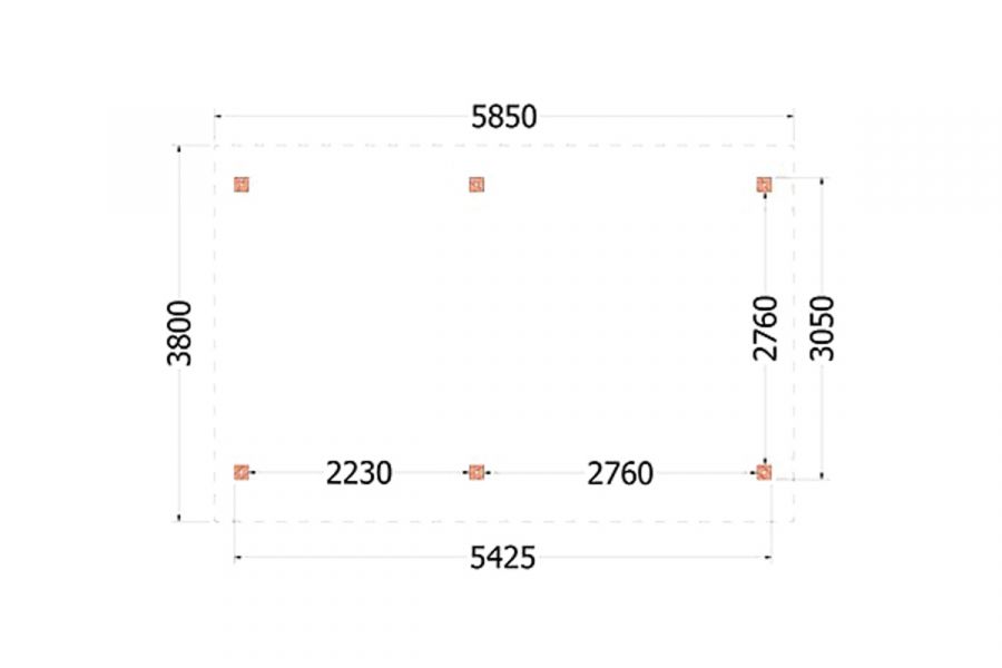 Kapschuur de Hoeve XL 585x380 cm