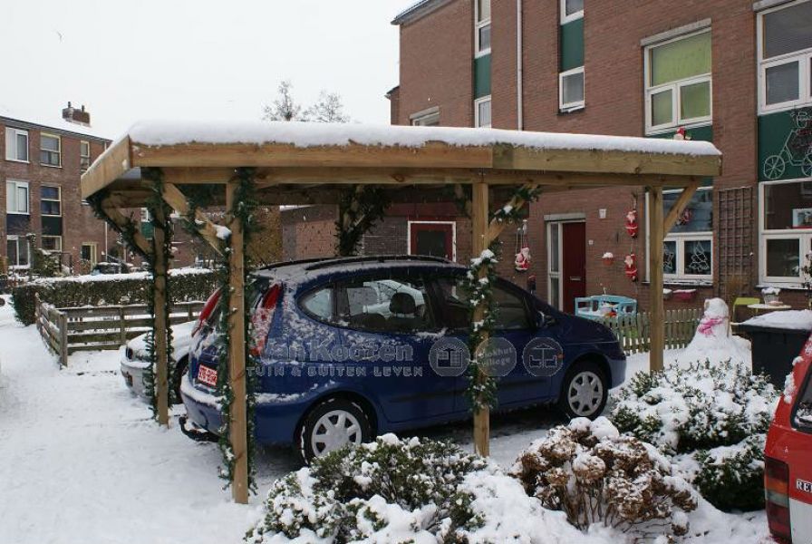 Actie carport tuindeco 300x500 cm zij