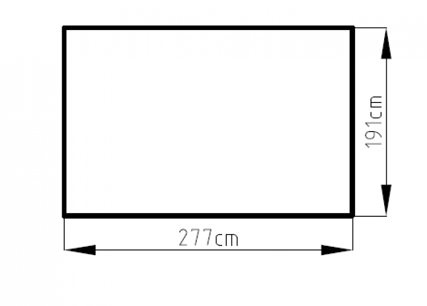 Metalen tuinhuis Archer C 277x191 cm