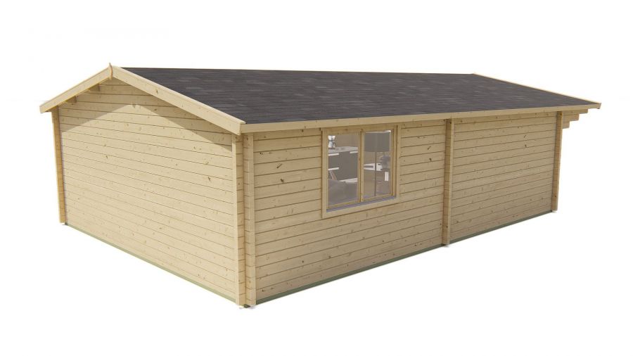 Blokhut Ballyragget 575x780 cm - Red class wood geïmpregneerd