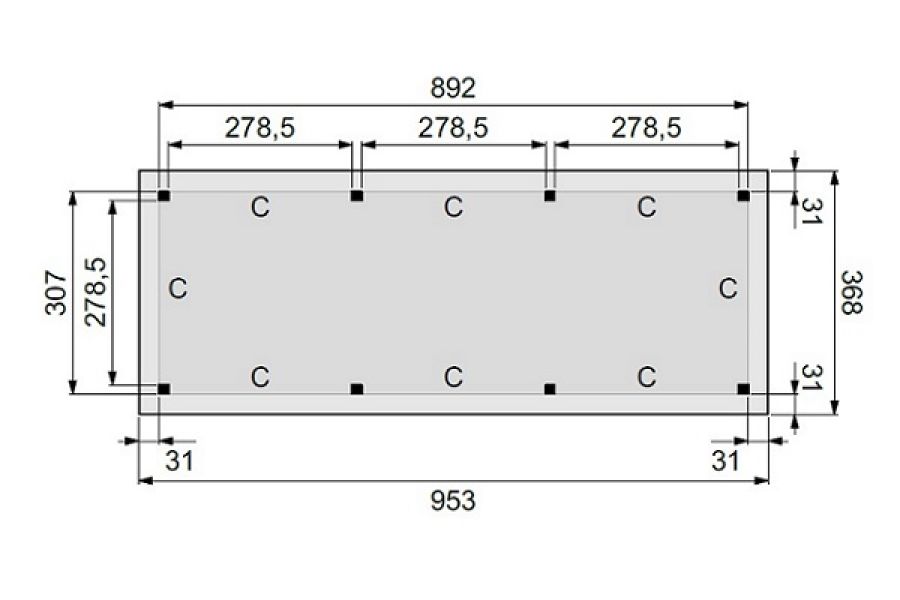 Plattegrond buitenverblijf excellent