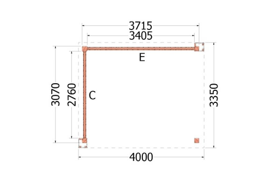 Plattegrond buitenverblijf Verona