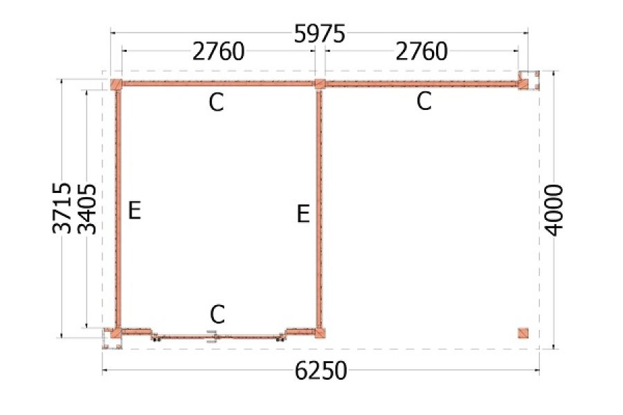 Plattegrond buitenverblijf Verona 625x400 cm model links