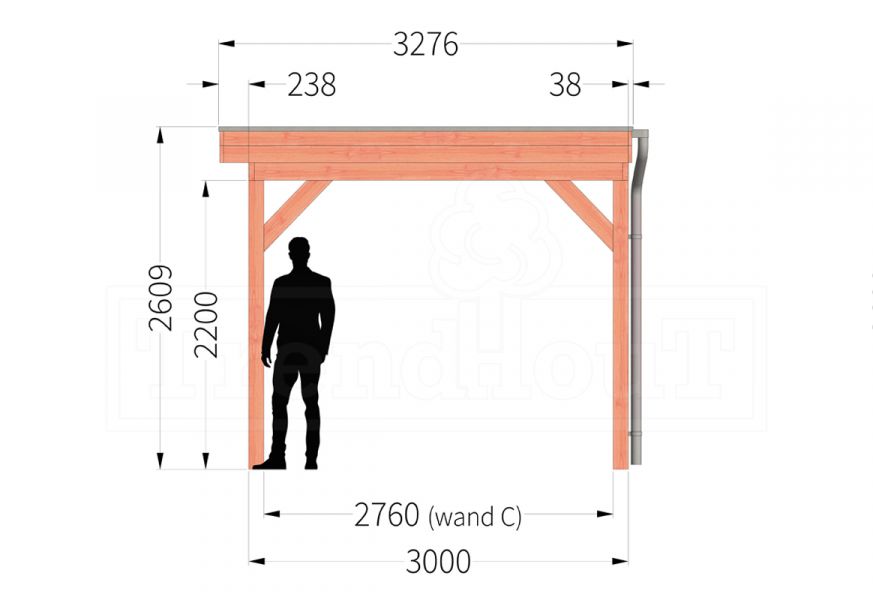 Overkapping Casa 835x330 cm