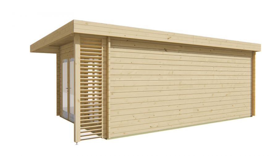 Blokhut Hildegard 570x380 cm - Red class wood geïmpregneerd