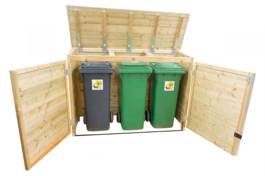 LK120TRIO-R Containerberging | 176x65x111,5 cm - voor 3 containers!