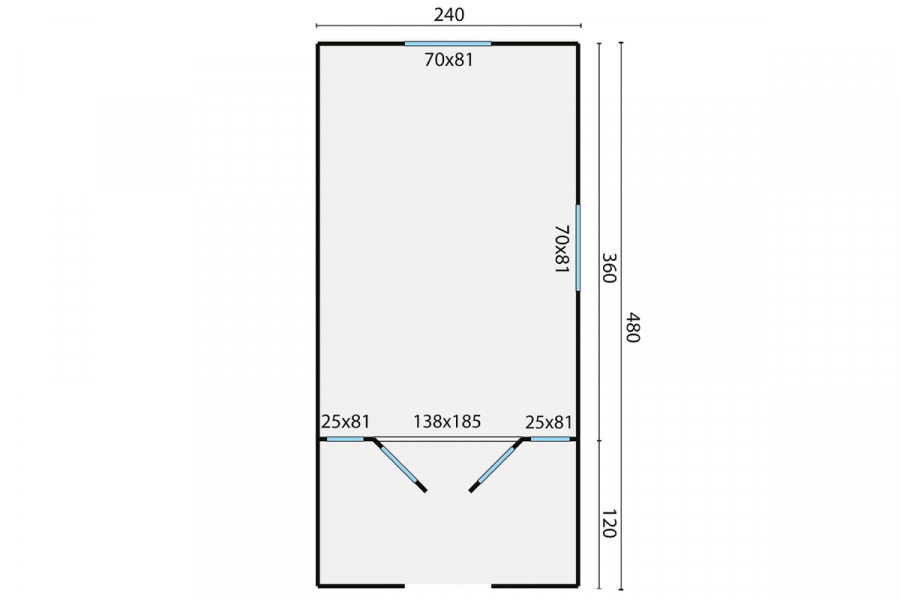 Circuswagen Paddy met veranda 480x240 cm