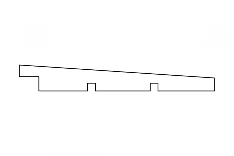 Lariks/Douglas potdekselplank onbehandeld 1,1-2,2x19,5x300 cm