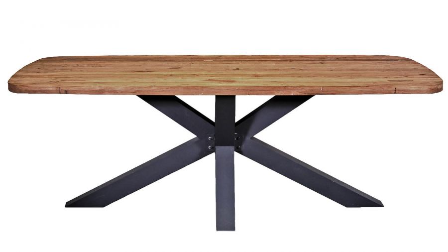 Brighton Teak tafel met aluminium poten - 220x100x75 cm