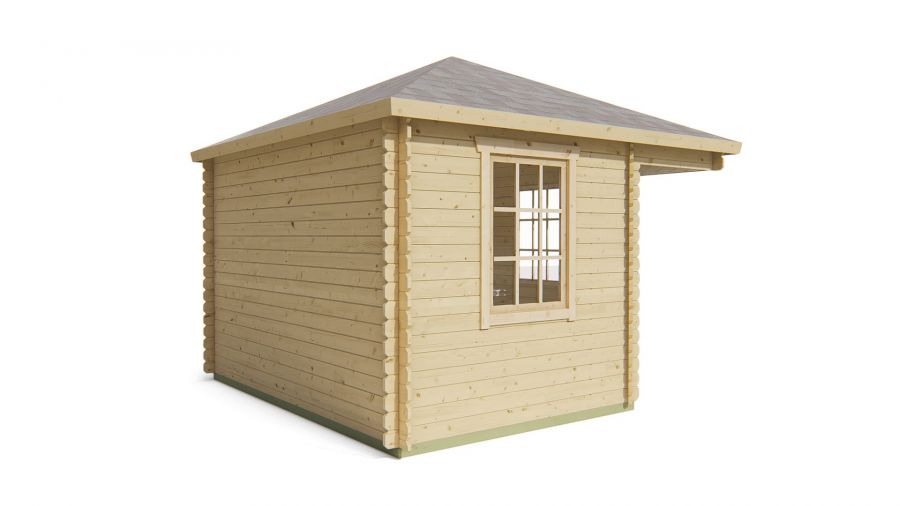 Blokhut Sigrid 300x440 cm - Red class wood geïmpregneerd