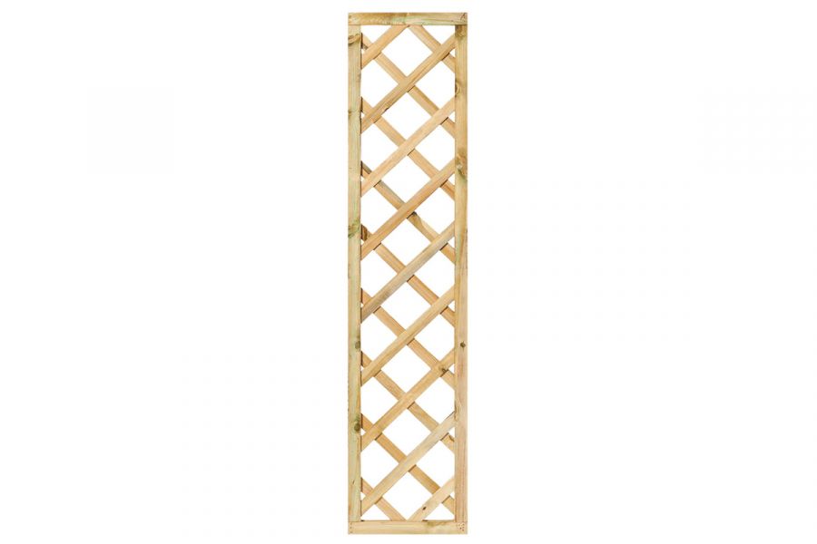 Trellis diagonaal met lijst 40x180 cm