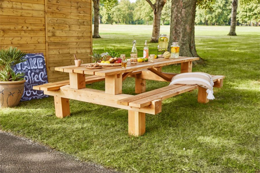 Picknicktafel lariks/douglas Boss 250x180x75 cm