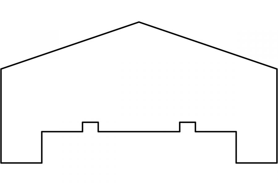 Afdeklat geïmpregneerd grenen 240 cm