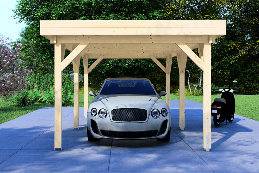 Carport 300x600 cm plat dak