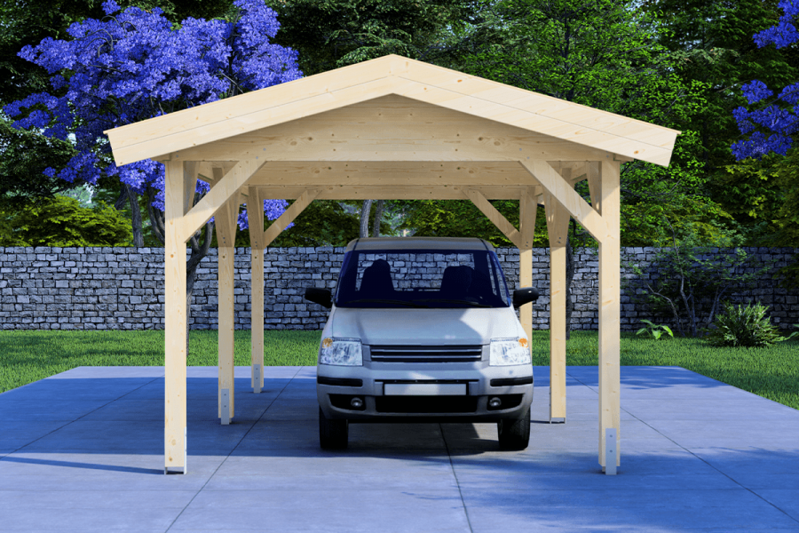 Carport 300x500 cm zadeldak