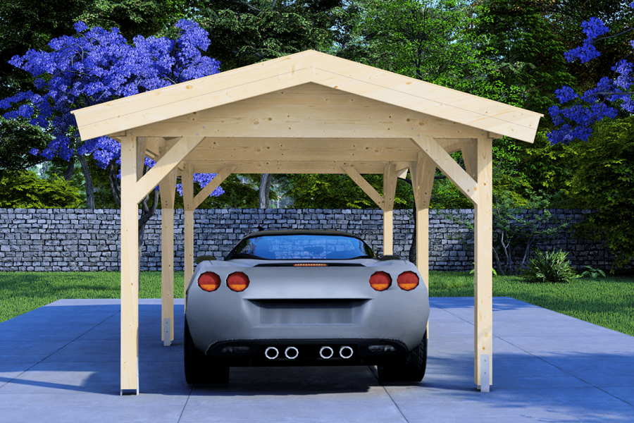 Carport 300x600 cm zadeldak