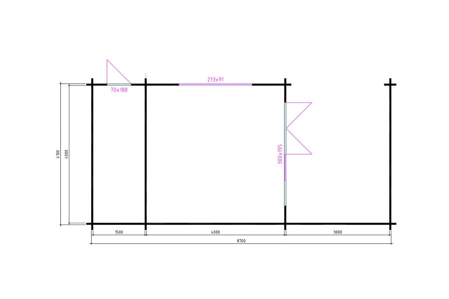 Interflex W 4x4+3 A - plattegrond