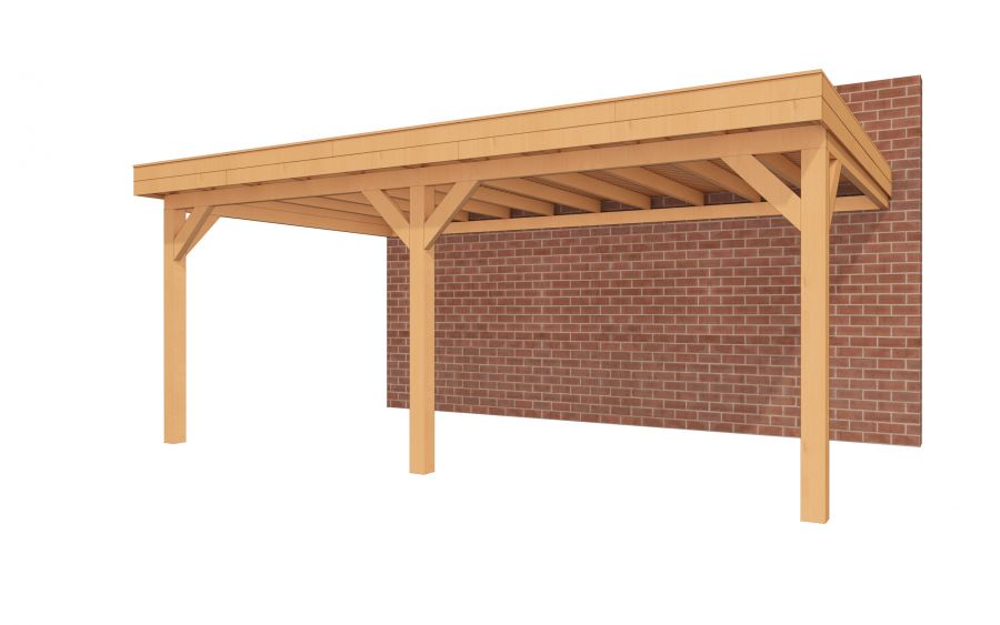 Aanbouw veranda Sublime plat dak - 600 x 350 cm