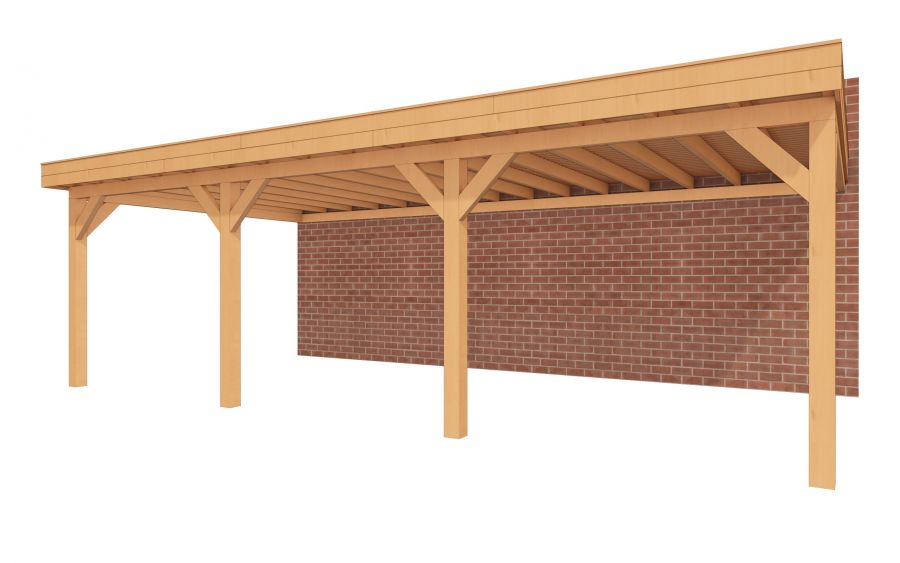 Aanbouw veranda Sublime plat dak - 800 x 350 cm